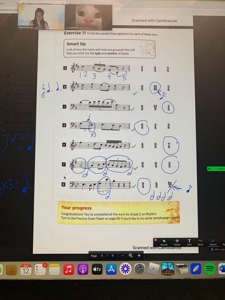 Illustration from Holiday Music Theory Lesson