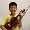 Rayden Koh, violin student of Elaine Khong